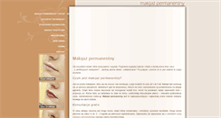 Desktop Screenshot of makijazpermanentny.com