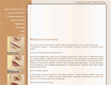 Tablet Screenshot of makijazpermanentny.com